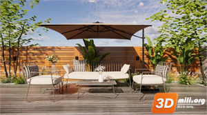 Outdoor Sofa Skp Files
